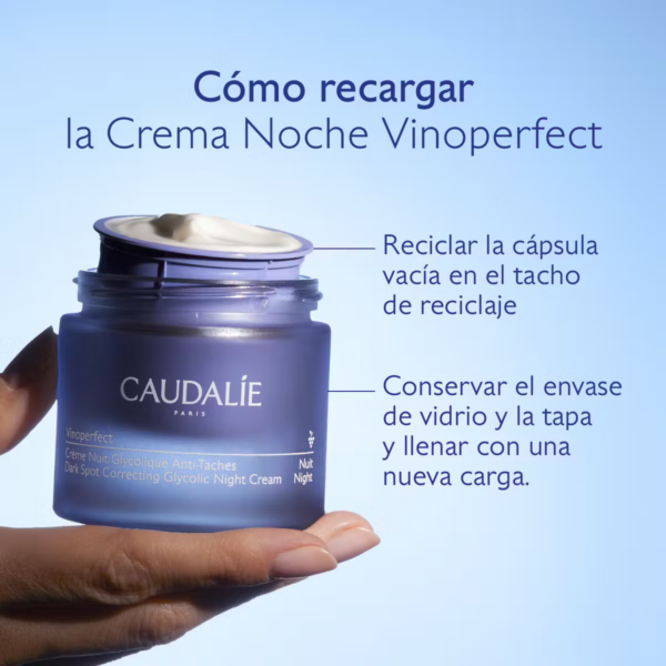 Vinoperfect Crema Noche Glicólica Antimanchas Recarga Caudalie - Imagen 3