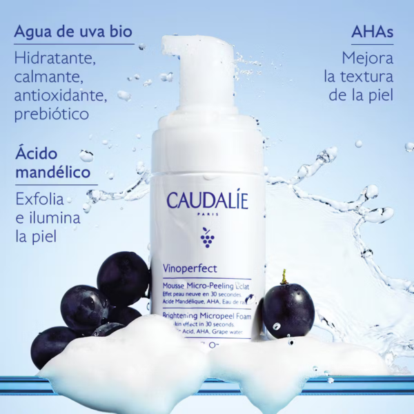 Vinoperfect Espuma Micropeeling Luminosidad 50ml Caudalie - Imagen 2