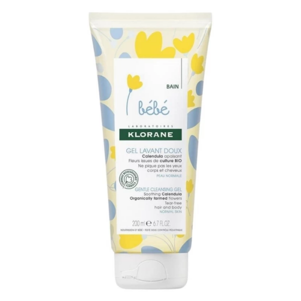 Gel limpiador suave a la Caléndula Klorane 200 ml