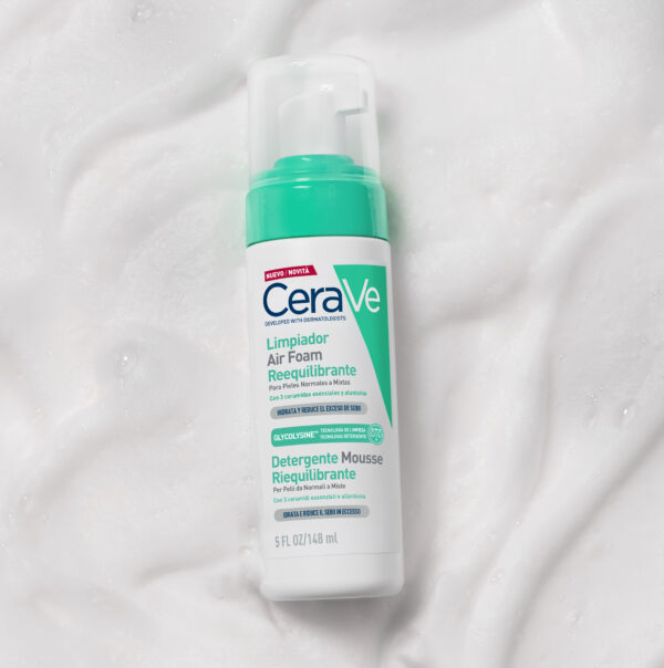 Cerave Limpiador Air Foam Reequilibrante Piel Normal a Mixta - Imagen 4