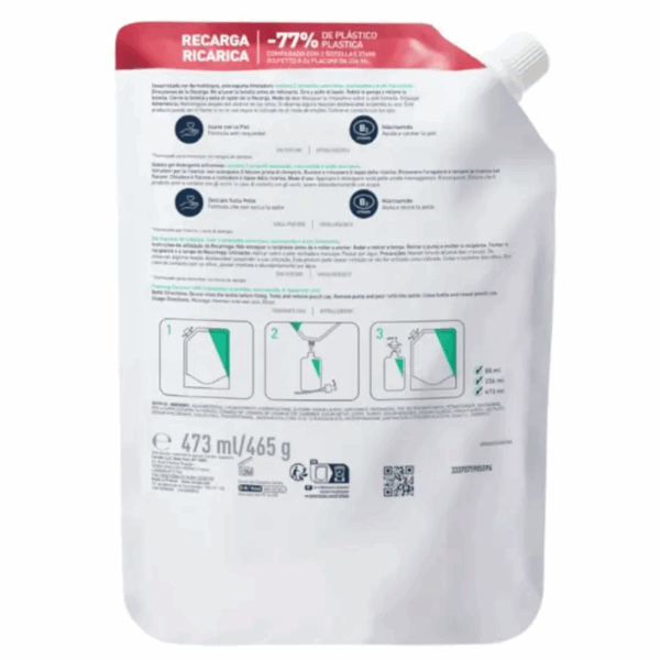 Cerave Gel Limpiador Espumoso 473ml Recarga - Imagen 3