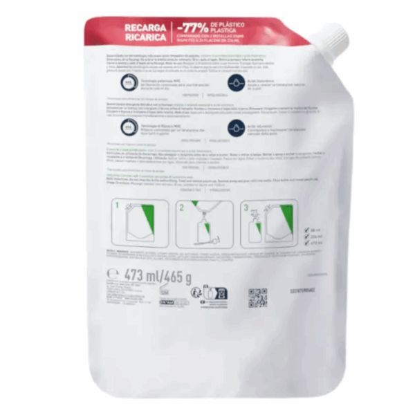 Cerave Limpiadora Hidratante 473ml Recarga - Imagen 3
