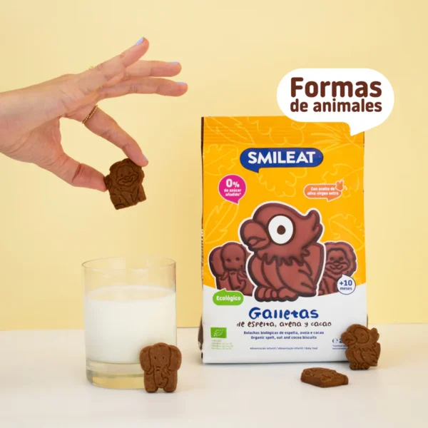 Galletas de espelta, avena y cacao Eco Smileat - Imagen 4