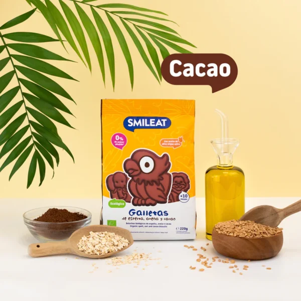 Galletas de espelta, avena y cacao Eco Smileat - Imagen 3