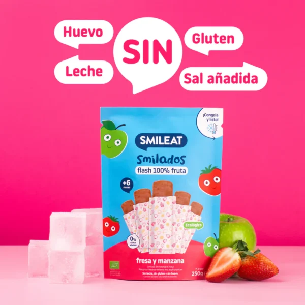 Smilado de fresa y manzana Eco Smileat - Imagen 4